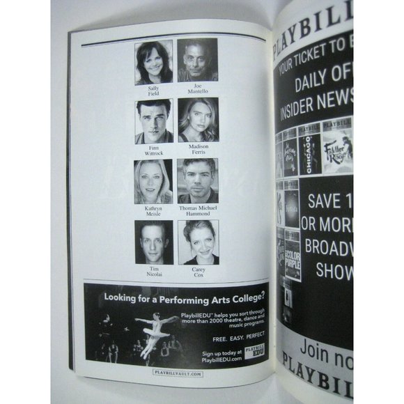 Williams Glass Menagerie Playbill March 2017 Sally Field Joe Mantello Ferris - Picture 6 of 8